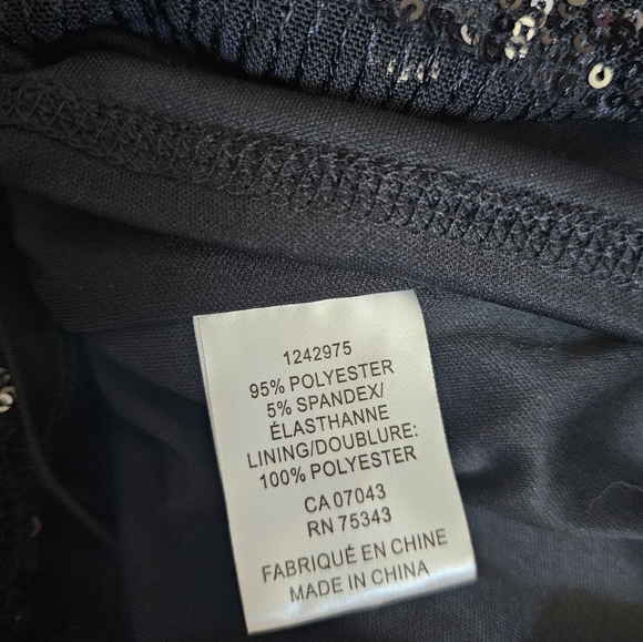 Rack Zoe black sequins puff sleeve blouse. XS - Picture 5 of 5